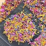 Naturals Brilliant Flower Petal Blend - Edible blend of calendula, blue cornflower and rose petals, all natural, food-grade, dried floral mix for baking, cocktails & garnish