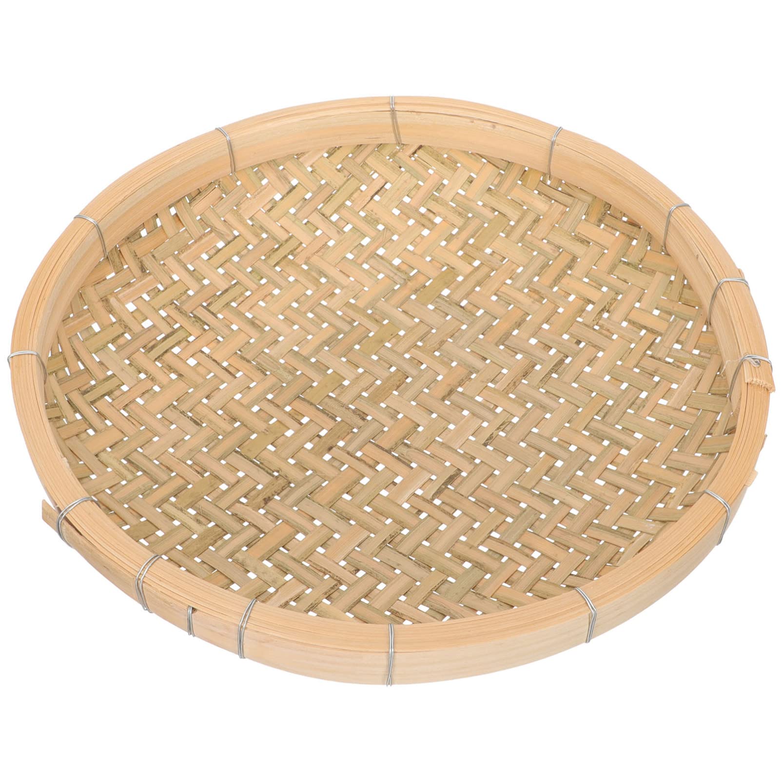 Cesta de bambú rectangular PRETYZOOM para organizar frutos secos y hogar con calidez