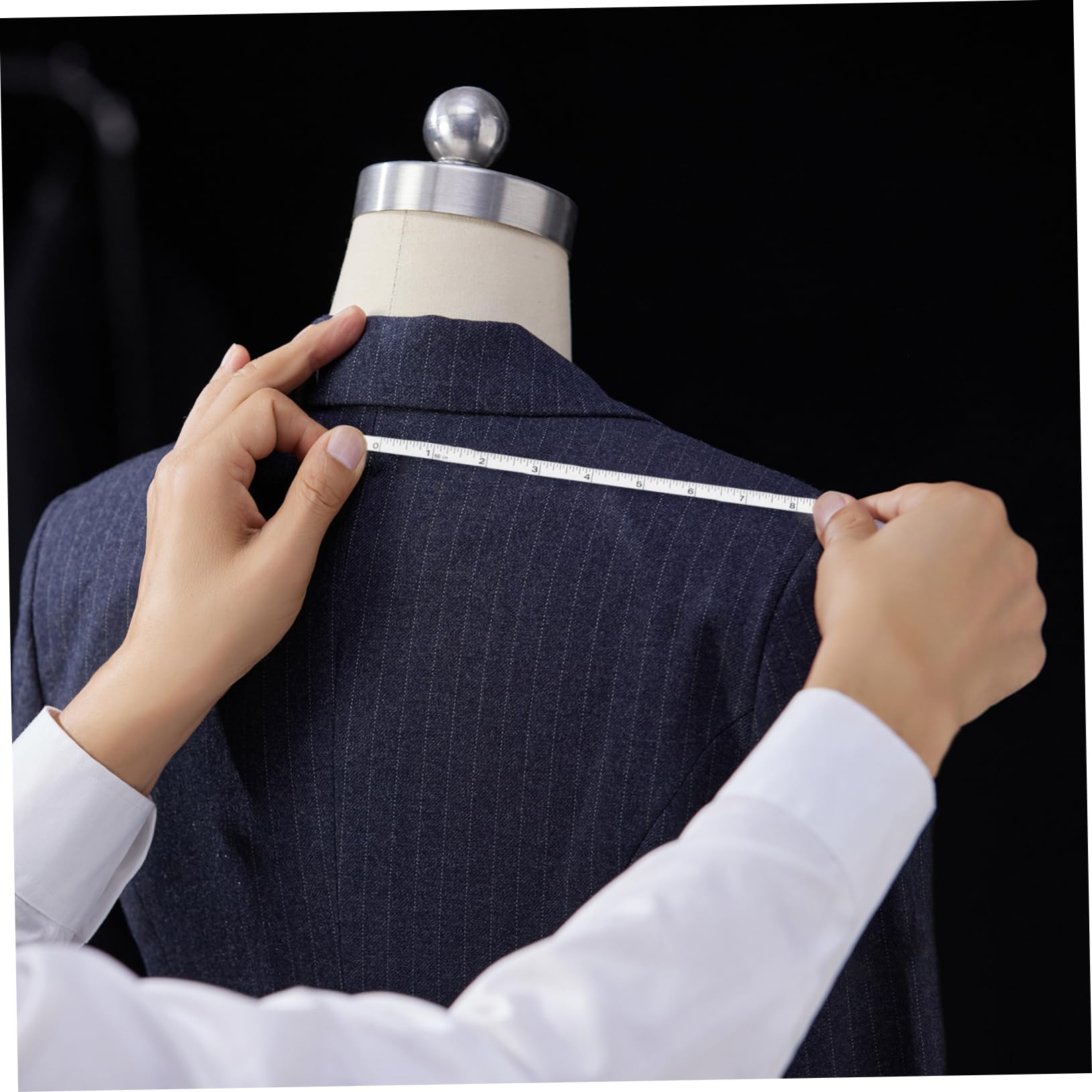 OSALADI 5 Pièces Mini Mètre Ruban En Cuir De Vache Découd-vite Mètre Ruban Balance Intelligente Mince Double Face Clé Lester Douane Masquage Rétractable Mesureur Porte-clés Peau De Vache