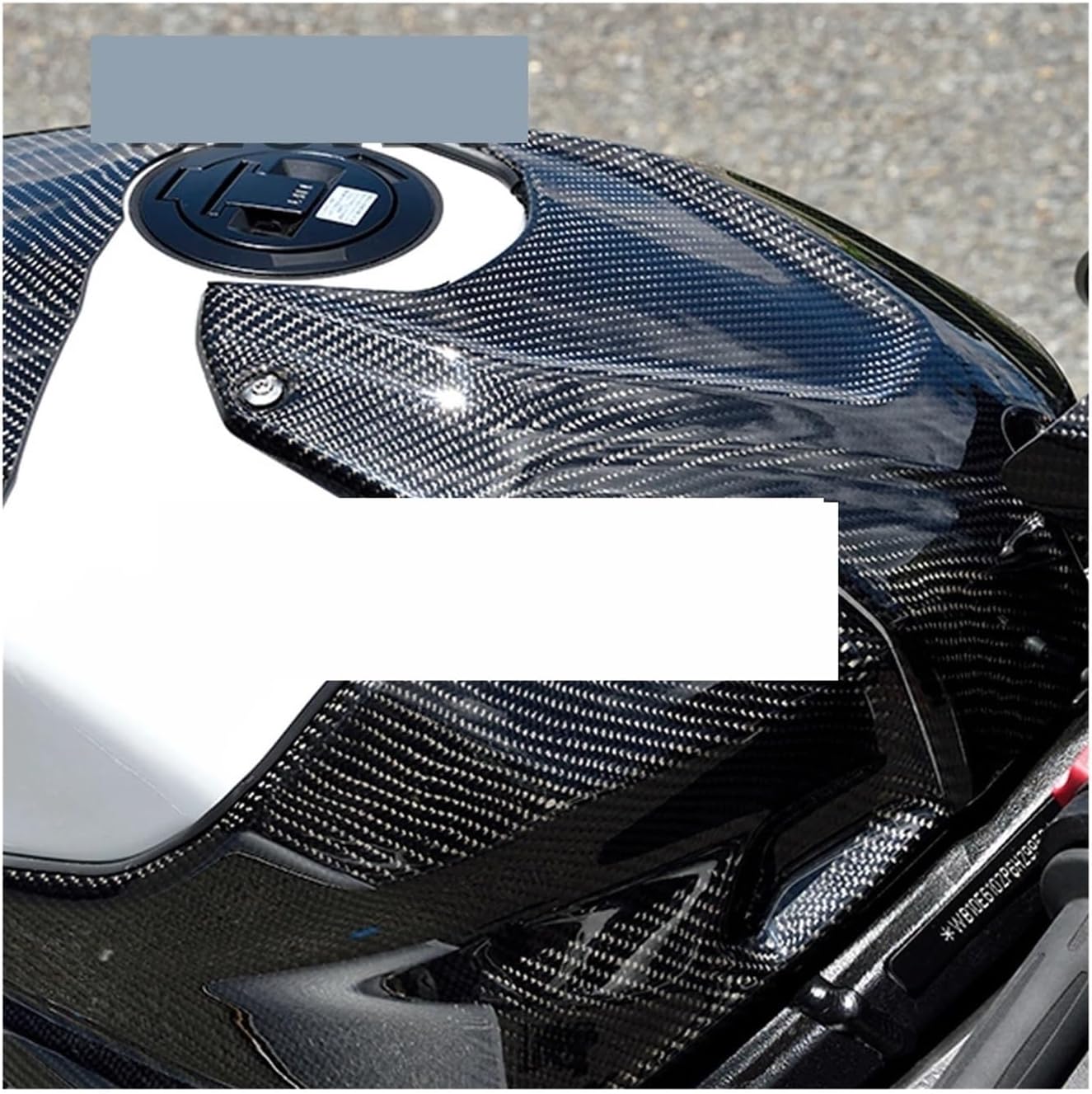 Motorcycle Accessories 3K Pure Dry Carbon Fiber Fuel Tank Guard Winglets Fairing Kit For BMW S1000R 2021 2022 2023 2024(7PCS SETS)