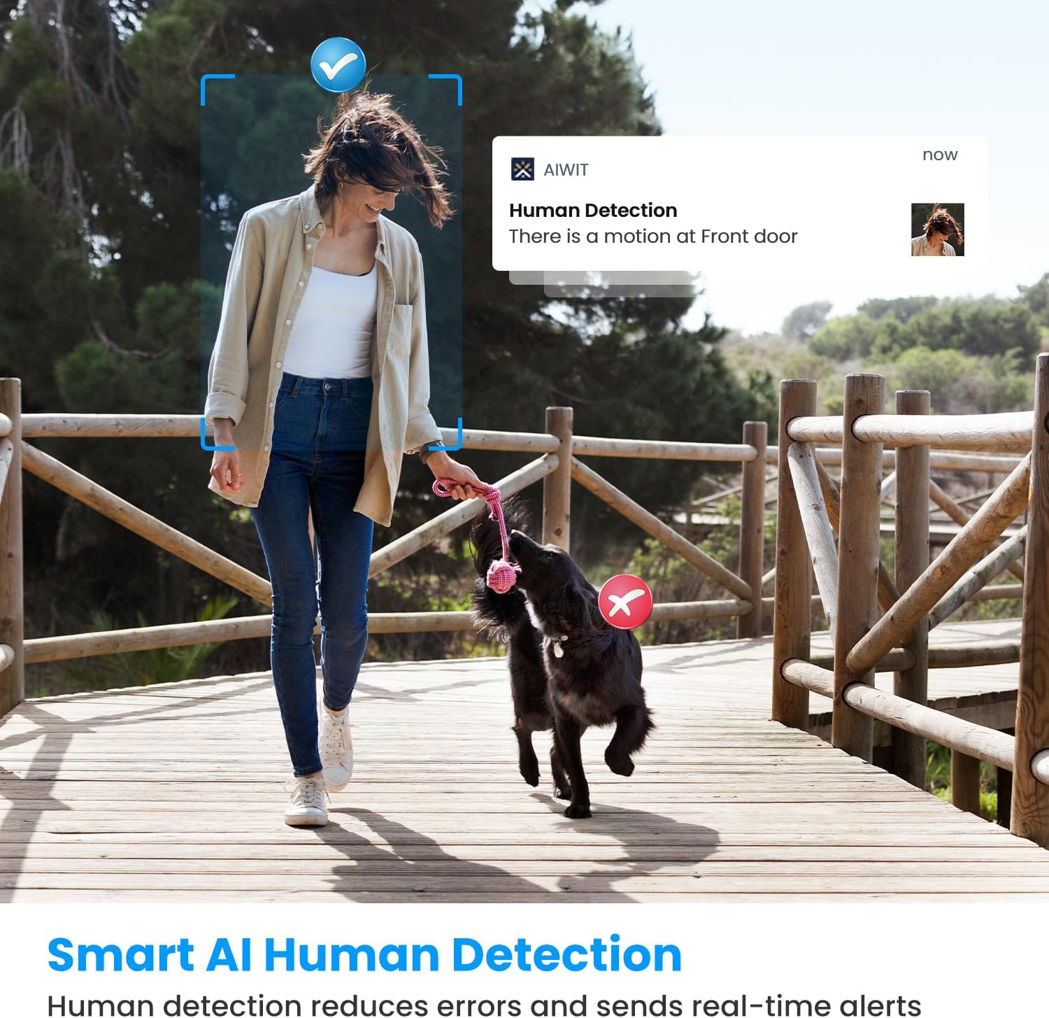 Smart AI Human Detection in action