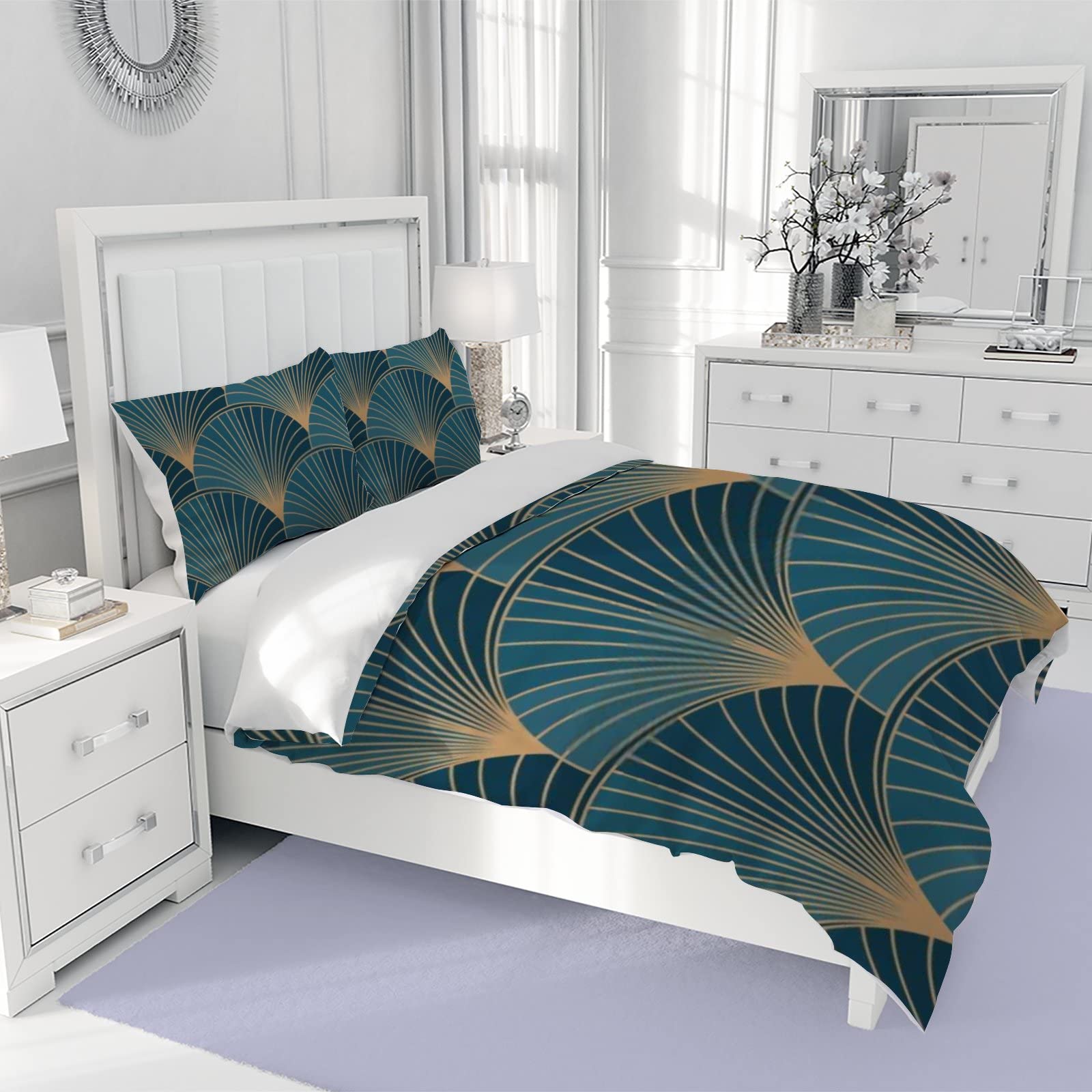 Amazon.com: Kuizee 3 Piece Bedding Duvet Cover Set King Size