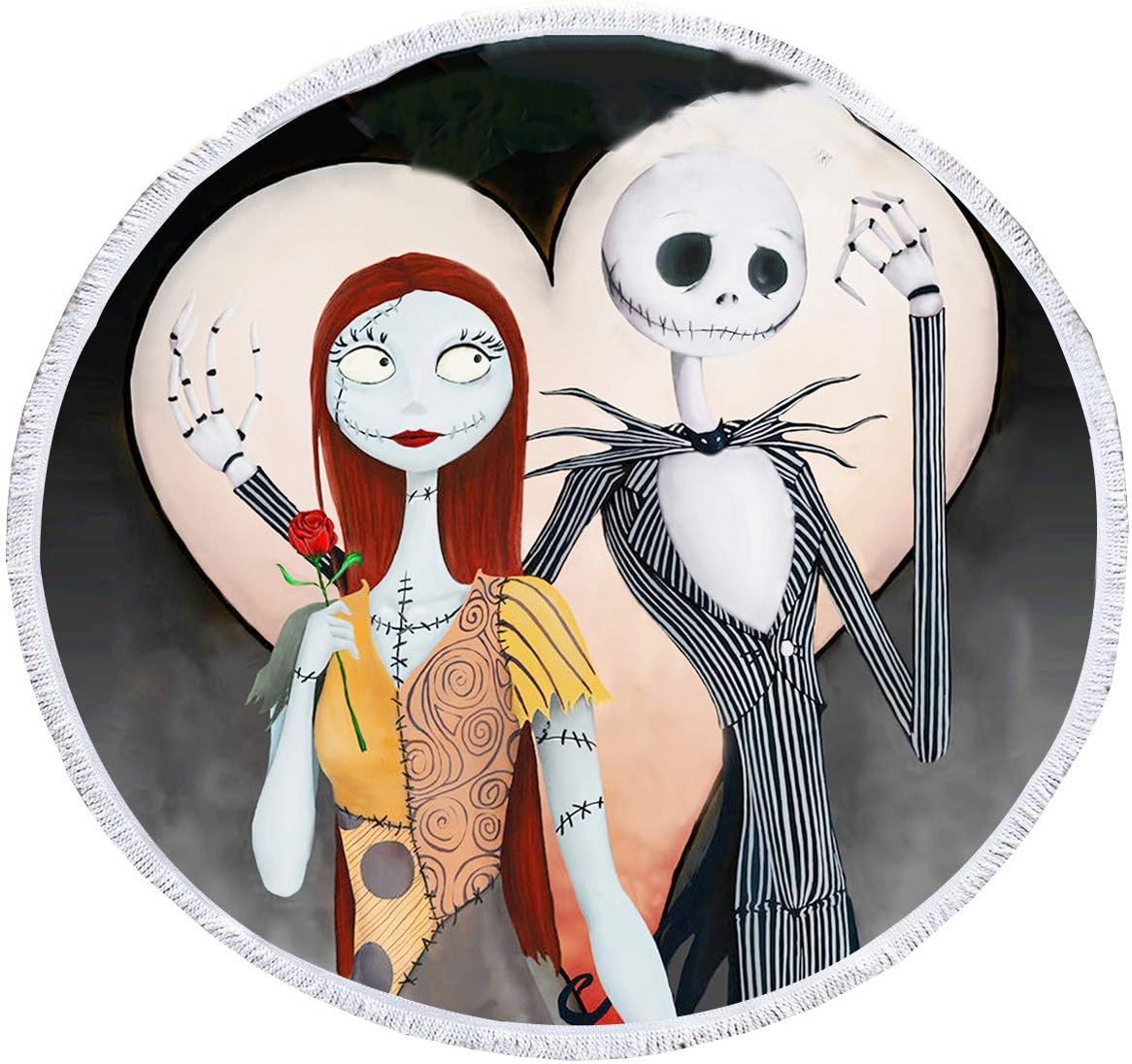 Amazon Co Jp Vankine スケアクロウスタイル ビーチタオル ナイトメアー ビフォア クリスマス マイクロファイバー テリービーチ サークル ピクニック カーペット ヨガマット フリンジ付き 直径59インチ ジャックとサリー カップル ブランケット A 59インチ 59 Amazon Co Jp Vankine スケアクロウスタイル ビーチタオル ナイトメアー ビフォア クリスマス マイクロファイバー テリービーチ サークル ピクニック カーペット ヨガマット フリンジ付き 直径59インチ ジャックとサリー カップル ブランケット A 59インチ 59