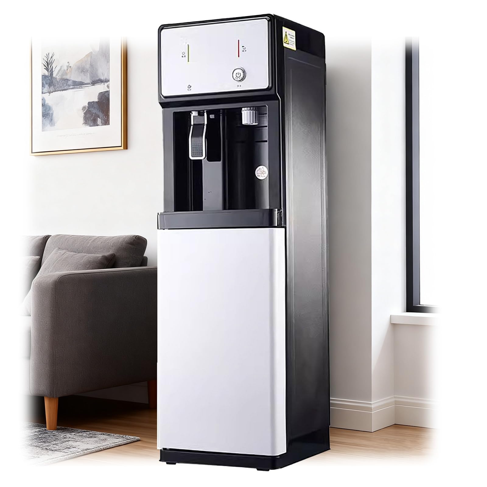 Gewerblicher Wasserspender Mit Festwasseranschluss, Geräuscharm, Mit Tür, 3 Temperaturstufen, Ideal for Zuhause Oder Büro
