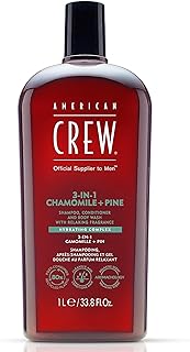 3-in-1 Chamomile & Pine, Shampoo, Conditioner & Body Wash for Men, All-in-One Care with Calming and Relaxing Fragrance, 33.8 fl oz