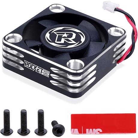 Surpass Hobby RC Cooling Fan 30x30mm Aluminum Cooling Fan for 1/8 1/10...