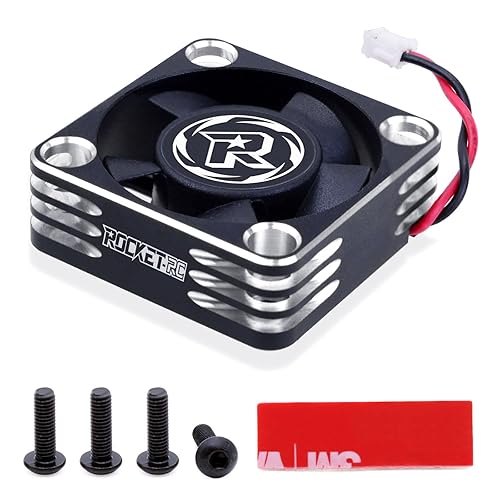 Surpass Hobby Ventilador de refrigeración RC de 30 mm Disipación de calor 28000RPM Ventilador de refrigeración ESC para auto RC Turbo Esc A3 de 18,