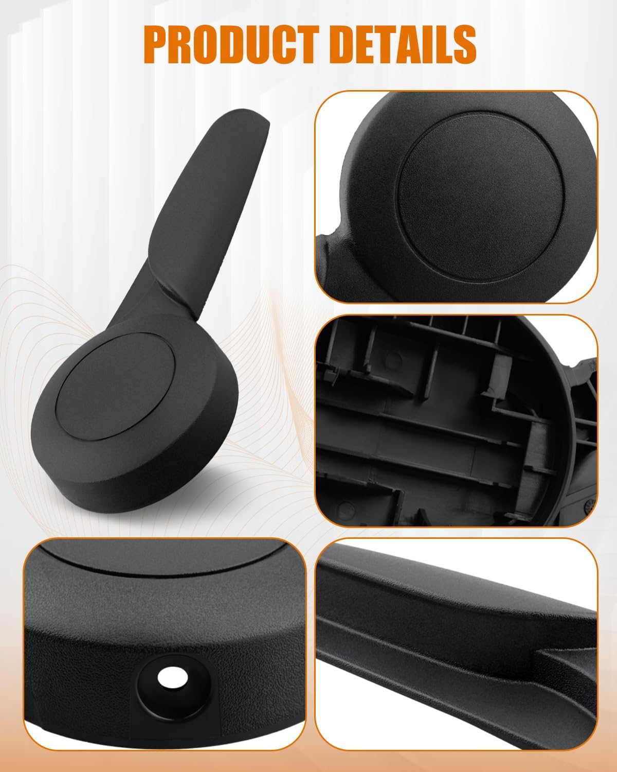 A1699190161 Driver Seat Height Adjustment Handle Fit for Mercedes-Benz A-Class W169, B-Class W245, W906 Sprinter Van, Black Plastic Lever