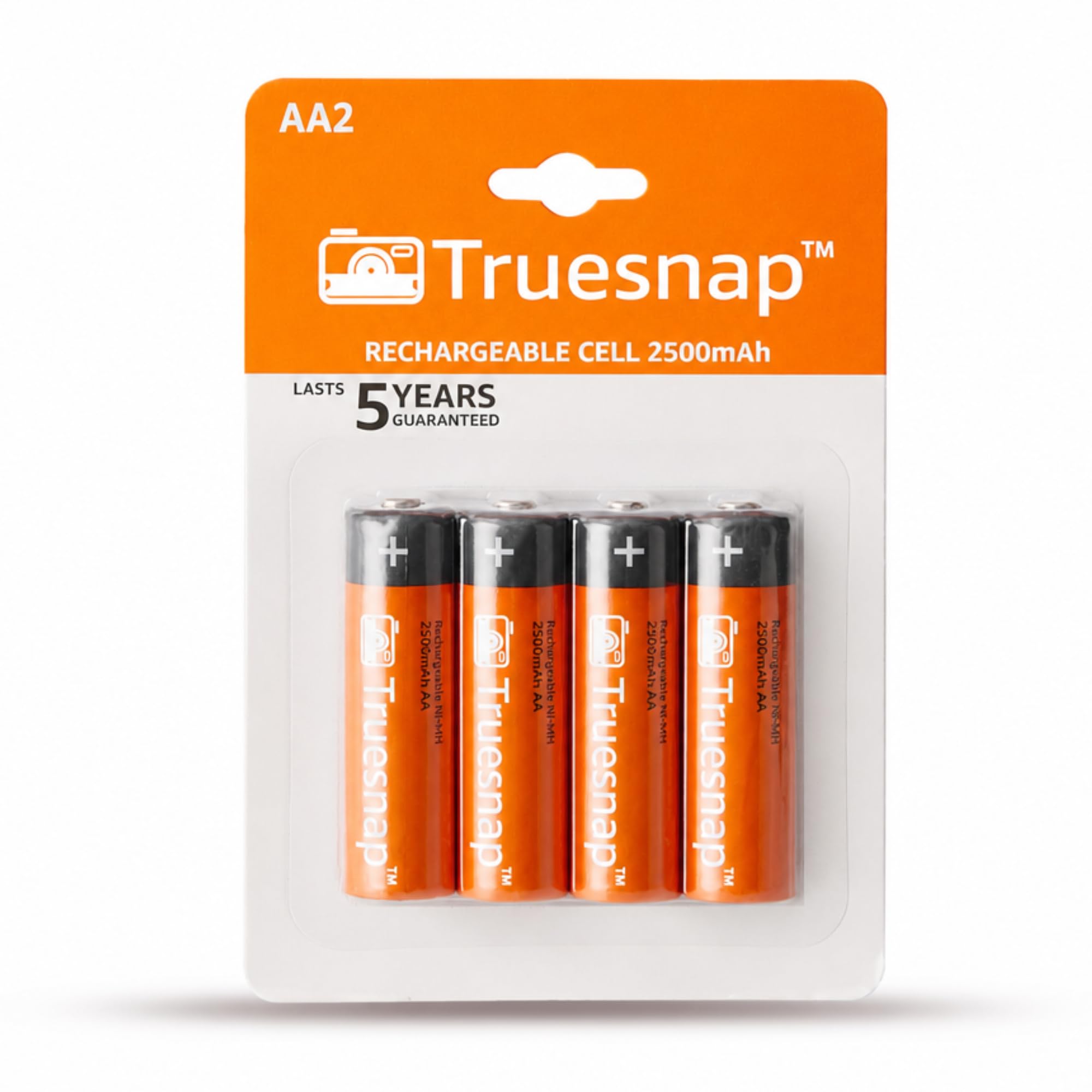Truesnap AA 2500mAh Rechargeable Batteries by TechMaven| Ni-MH 1.2V | Ultra High Power for Camera, Gaming, Remotes, Cordless Phones, Microphones & More (Pack of 4)-image-11