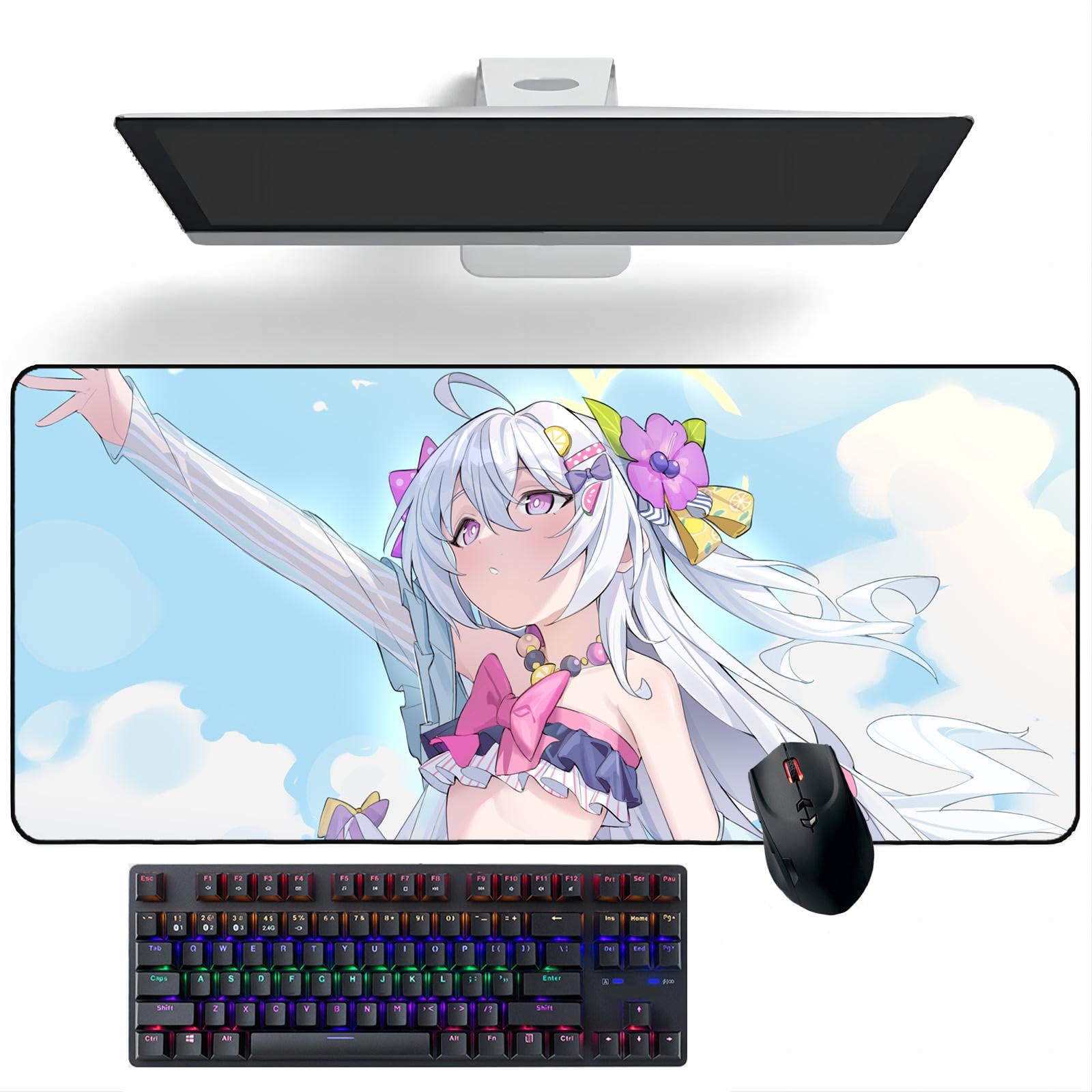 Amazon.co.jp: アニメマウスパッド ブルーアーカイブ 白洲 アズサ