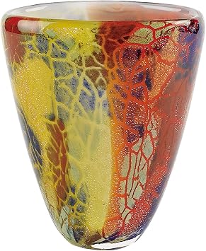 Badash Firestorm Art Glass Vase - Thumbnail 2