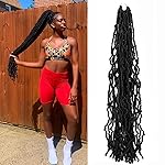 36 Inch 1 Pack Soft Locs Crochet Hair Whole Strand No Extended Long New Faux Locs Pre-looped Super Lightweight Synthetic Crochet Hair Braids For Black Women (36inch, 1pack, 1b)