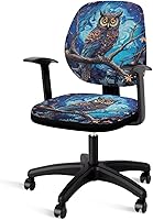 Vista 30 de Fundas para sillas de escritorio, con estampado de vaca, fundas de asiento para silla de oficina, 2 piezas, fundas para silla de computadora, fundas