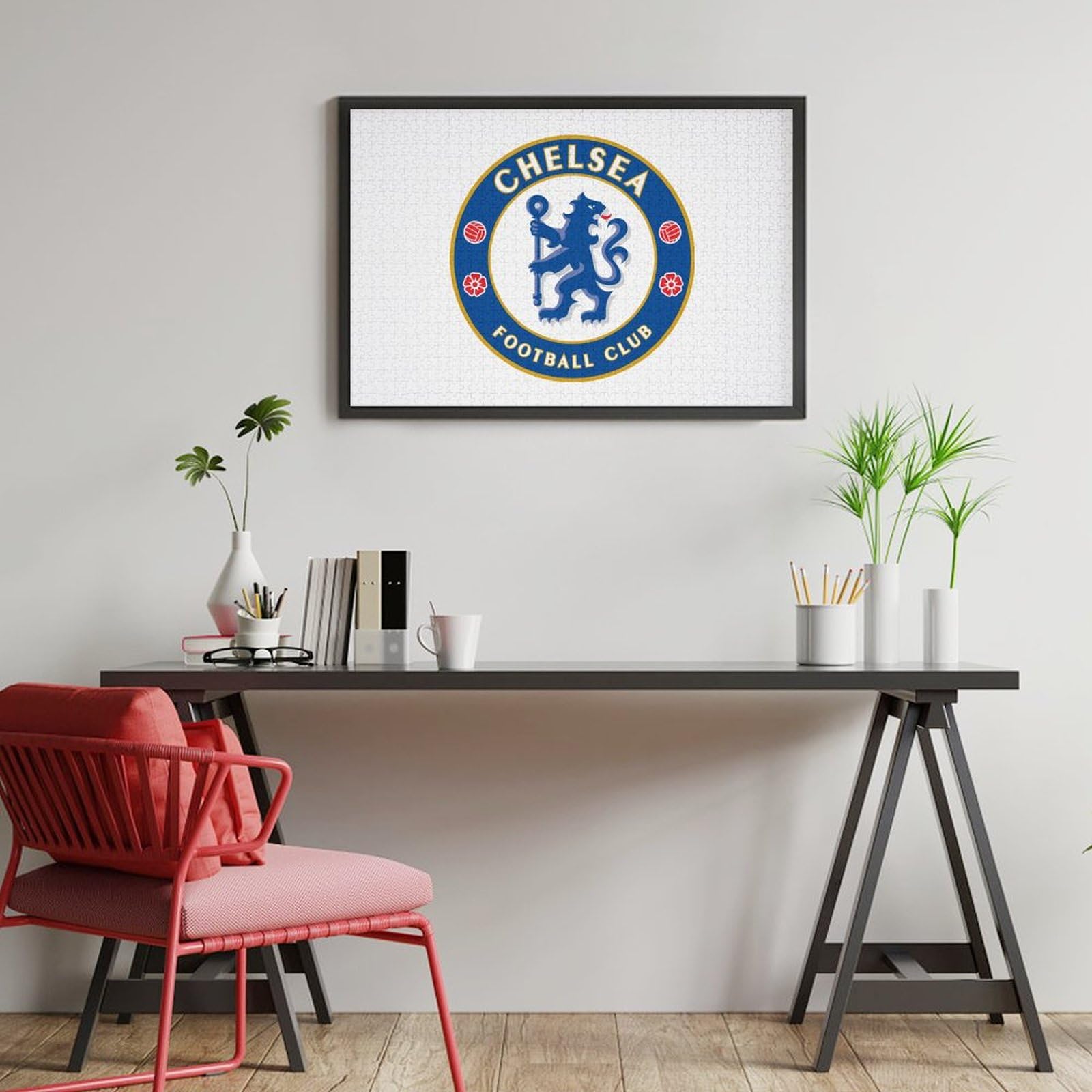 チェルシー　優勝記念　パズル チェルシー ロゴ ウッドパズル M – EURO SPORTS ONLINE STORE