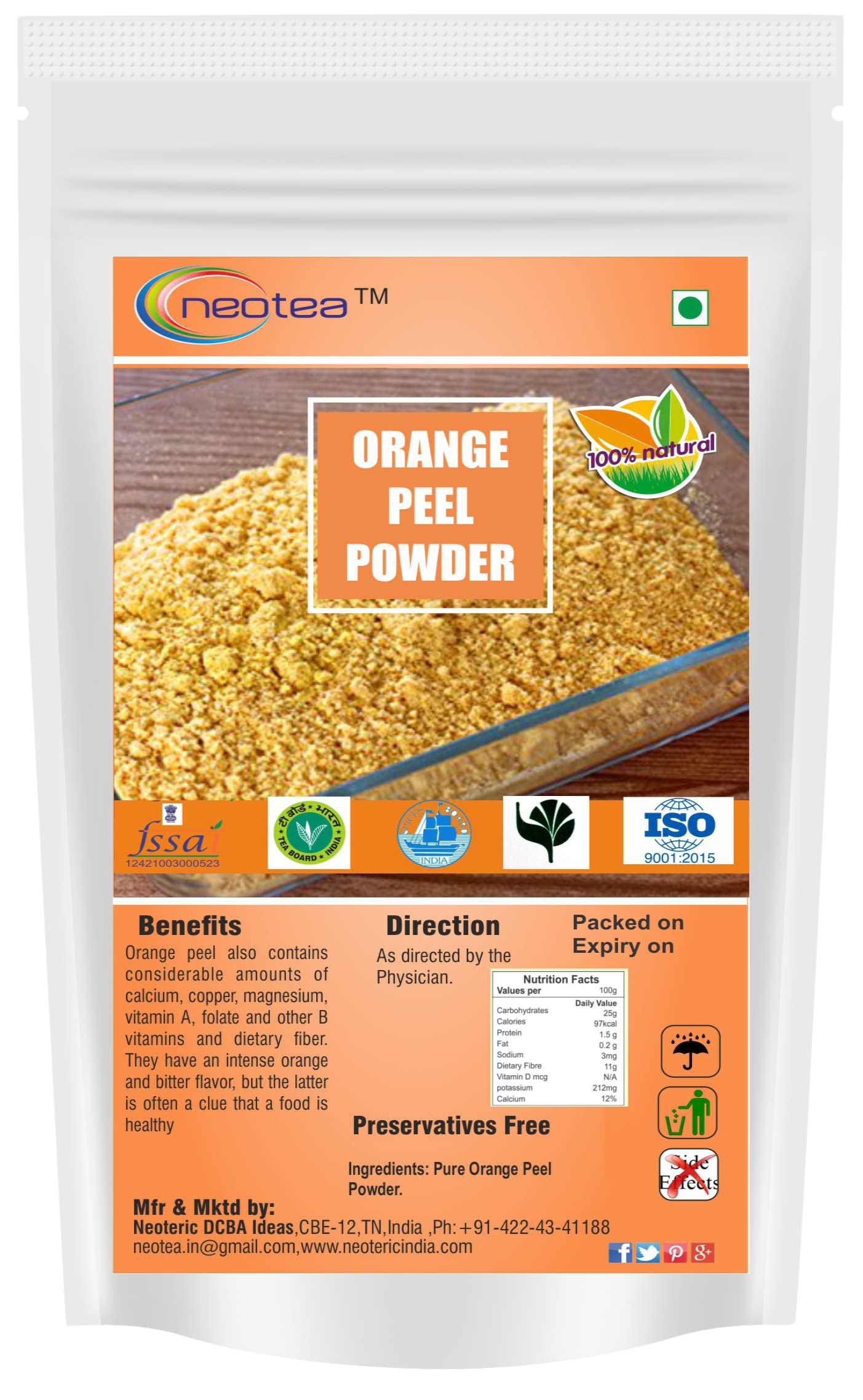 Neotea Orange Peel Powder, 300G