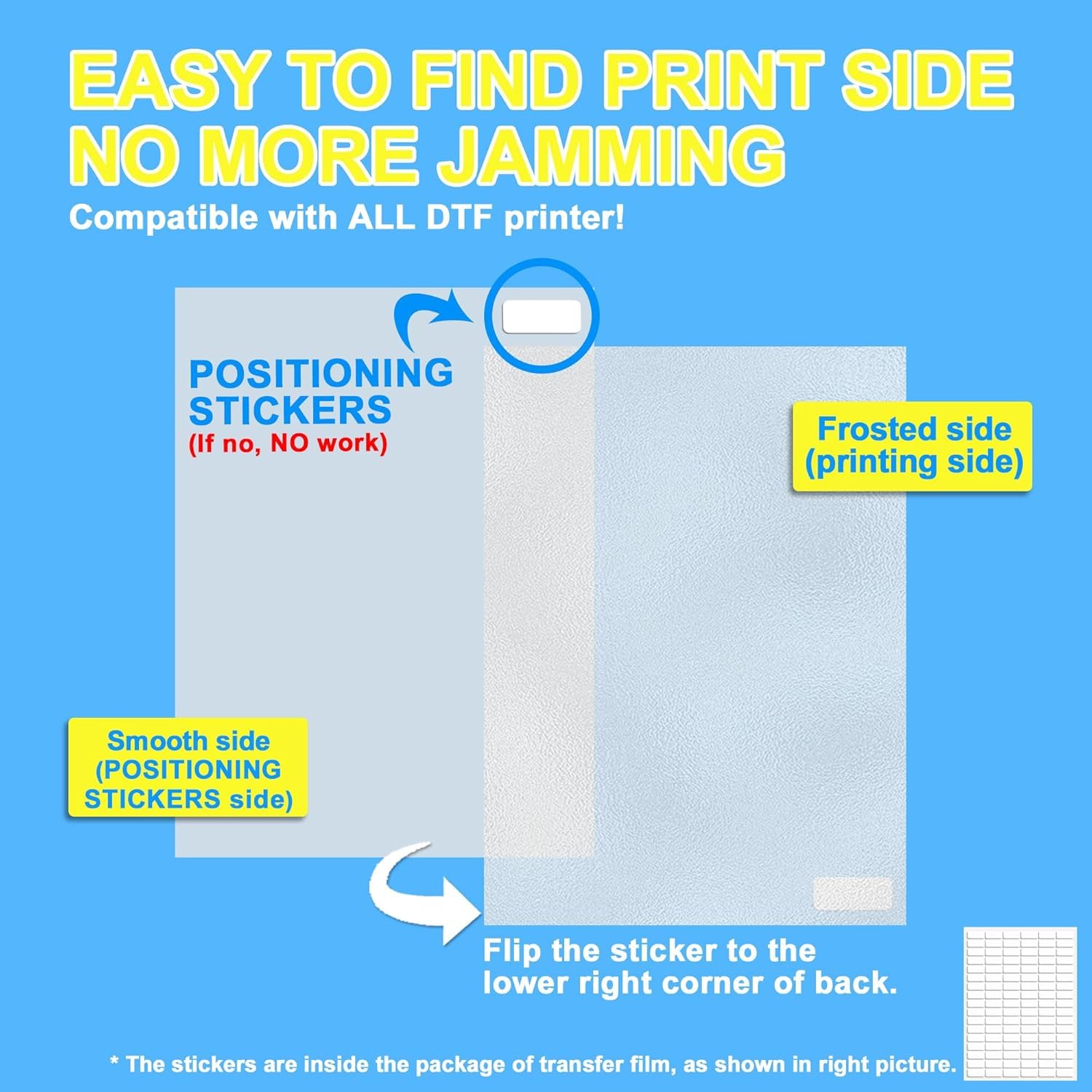 LCL DTF A3 (29,7 cm x 42 cm) - 50 fogli DTF Transfer Film Paper, Foglio di Premium PreTreat Matt Doppio Lato - Carta per trasferimento caldo di animali domestici