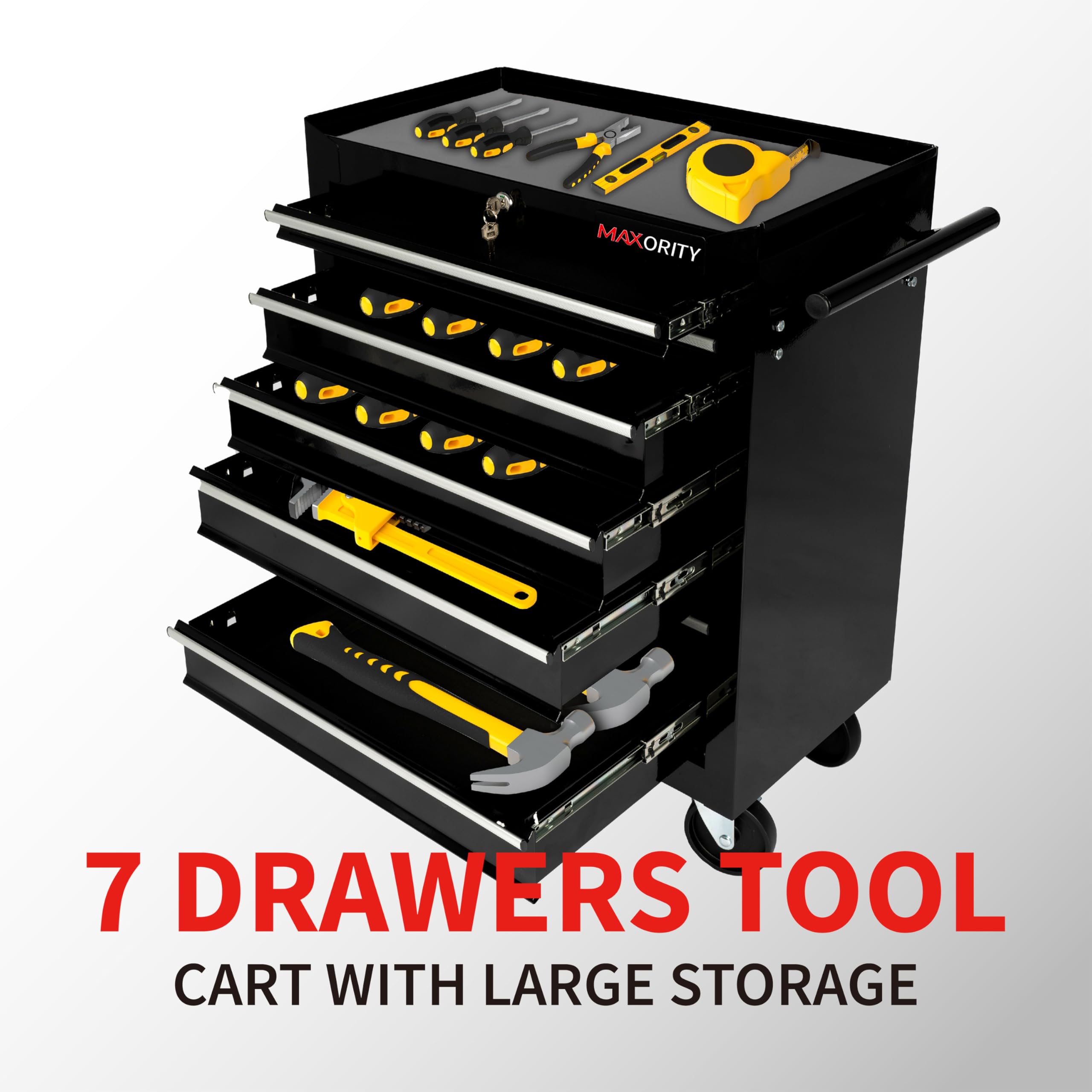 Amazon.com: Maxority 7-Drawer Rolling Tool Cart with Locking