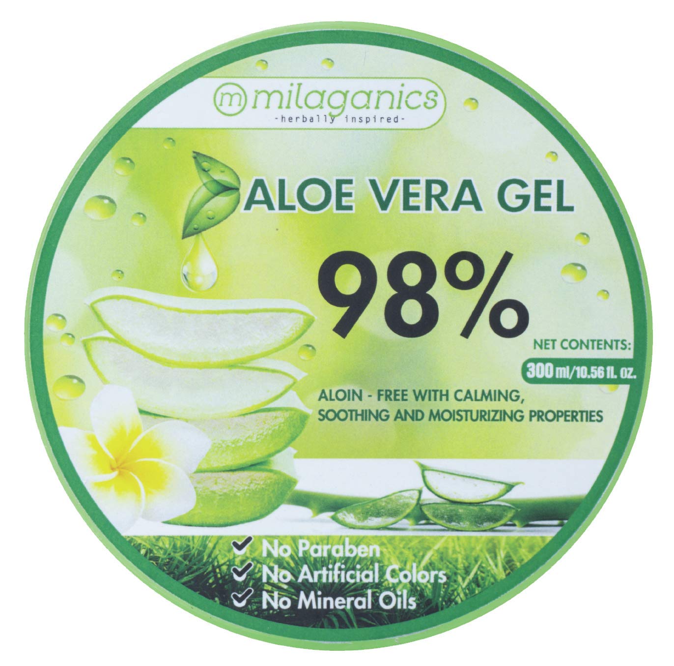 ORGANIC ALOE VERA GEL SUNBURN RELIEF AND VITAMIN E with NATURAL INGREDIENTS, HERBAL ESSENCES, ANTI-AGING, PROVIDE MOISTURE NON-STICKY FEELING, PREVENT DRY, FLAKY SKIN, MOISTURIZING GEL FACE 300ml : Beauty & Personal Care
