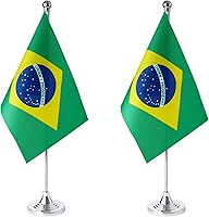 Vista 11 de ZXvZYT Paquete de 2 banderas de mesa de Venezuela con base de soporte, decoración de eventos de festivales internacionales, decoración de oficina