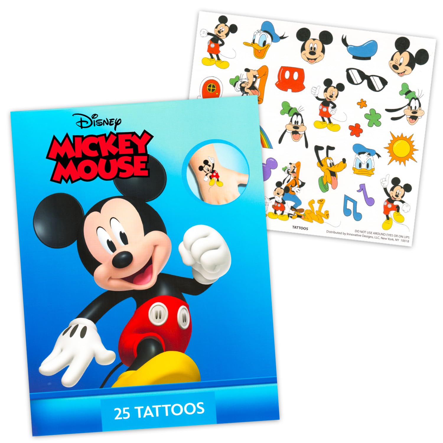 Disney Tattoos Party Favors Mega Assortment ~ Bundle Includes 8 Disney Favorites Temporary Tattoo Packs Featuring Princess, Toy Story, Mickey, Cars, Lion King, Stitch, More (200 Tattoos!)