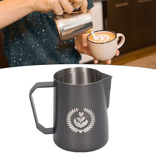 Miniatura 6 de Jarra espumadora de leche de 152fl oz jarra espumadora de acero inoxidable 304 de grado alimenticio jarra de espuma de café para bebidas de café