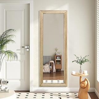 Comprar AAZZKANG Espejo grande con marco de madera de longitud completa, 110 x 35 cm, rectangular, para dormitorio, sala de estar, baño, entrada, pasillo