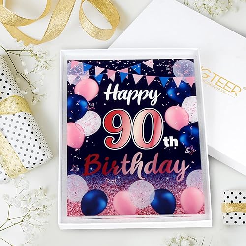 Miniatura 165 de LINGTEER Happy 11th Birthday Decorations, 2Pcs Black&Gold Stand Print Acrylic Table Centerpieces Backdrop Board- Cheers to 11 Years Old Fun Birthday