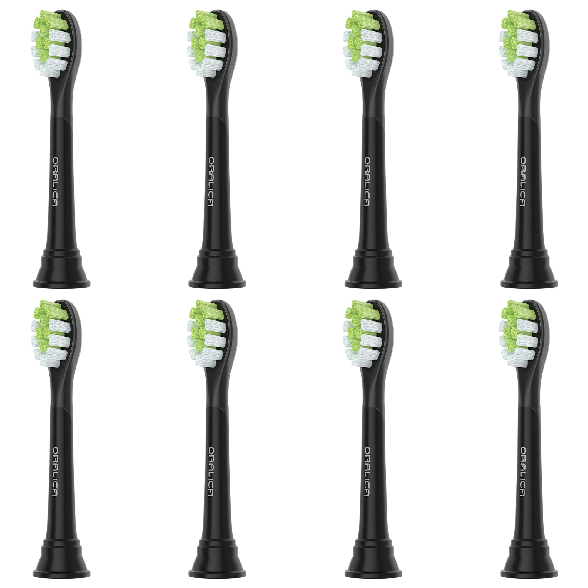 Cabezales de repuesto compatibles con Philips Sonicare W DiamondClean HX6062 HX6063 HX6064, blanqueamiento, eliminación de manchas de placa con cerdas medianas y goma limpiadora de lengua