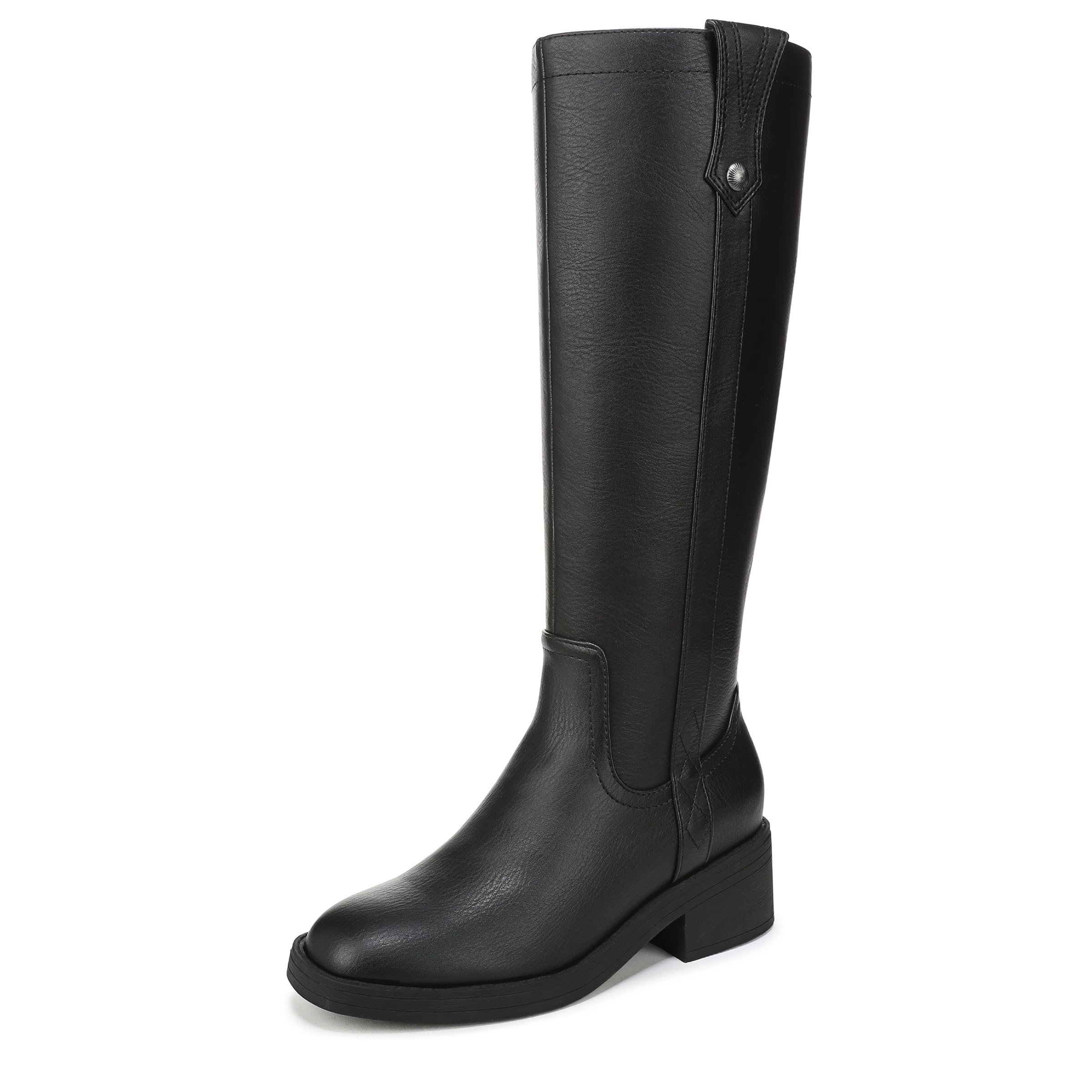 Blowfish Malibu Women's Nomads Knee High Boot, Black Faux Leather, Medium Fit, UK 8