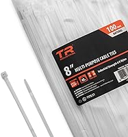 Vista 16 de Cable lazos multiuso TR Industrial TR88301 (100 piezas), 4 pulgadas, negro