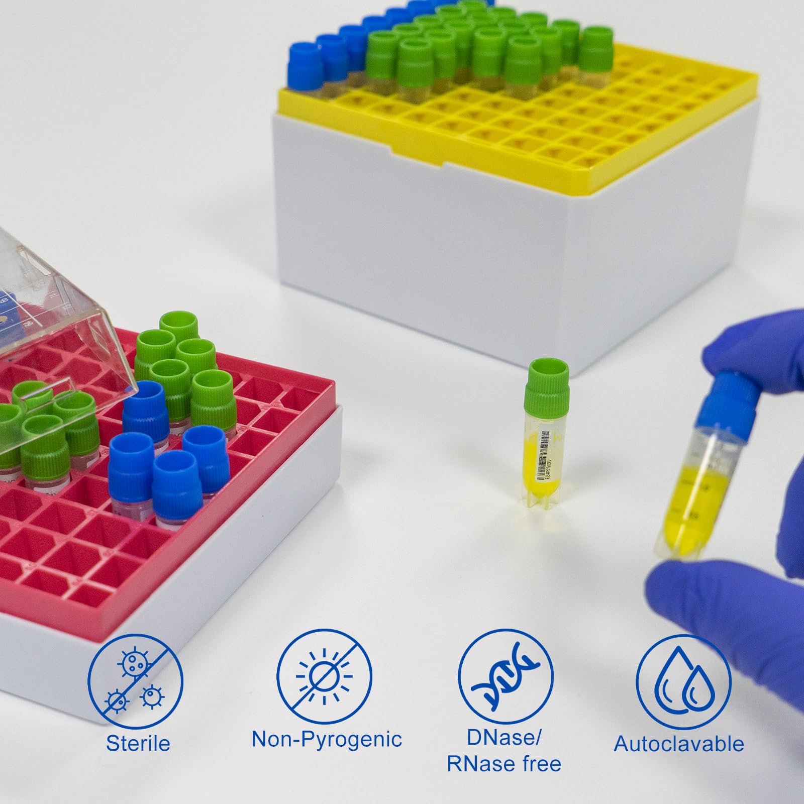 25 Pezzi Provette In Plastica Da 2,0 Ml Per Crioconservazione E Congelamento Con Codice A Barre E Tappo A Vite Per Laboratorio