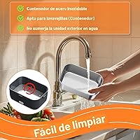 Vista 6 de DUPASU Lonchera Eléctrica Calentador de Alimentos: Lonchera Calentada de 100W para Adultos, Lonchera Portátil de Calentamiento Rápido de 1.8L, Gris