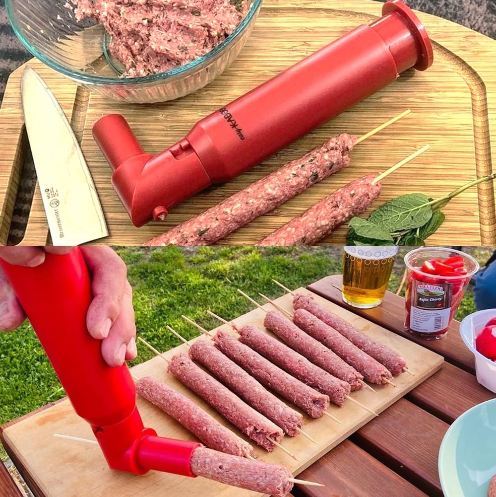 Amazon.co.jp: スティックハンバーグメーカー＋竹串セット BBQ