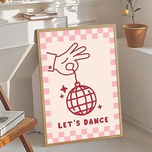 Miniatura 2 de VUVUKU Let's Dance Disco Art Poster  Retro 70s Wall Print for Apartment, Living Room, Dorm, Dance Studio