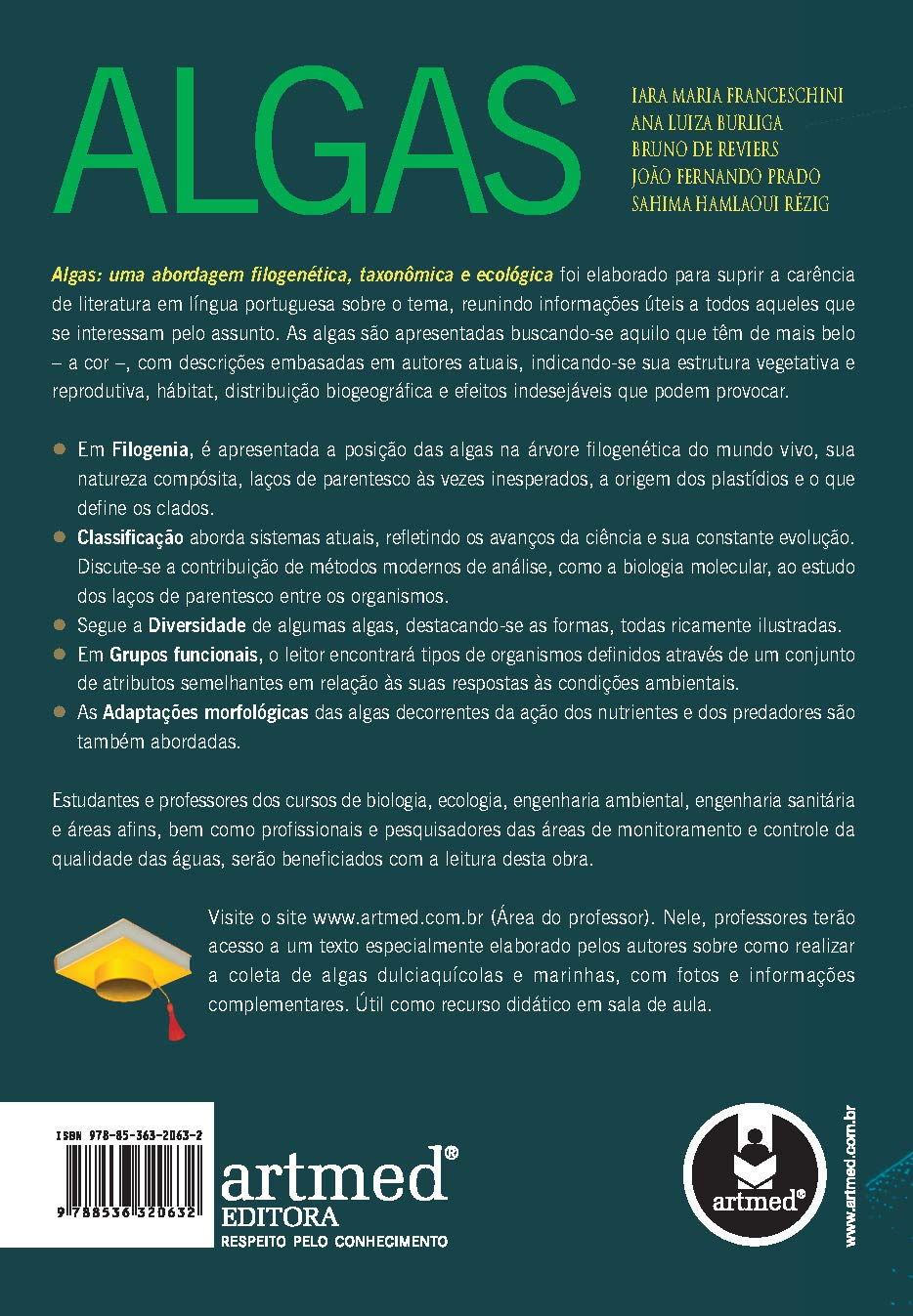 Algas Uma Abordagem Filogenetica, Taxonomica E Ecologica (Em Portuguese do Brasil)