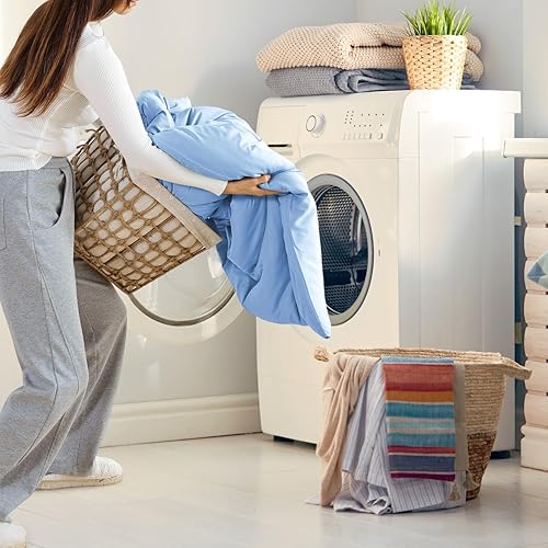 Miniatura 202 de Rosgonia Juego de edredón de tamaño matrimonial, niñas, niños y adolescentes, gris carbón, 3 piezas, 1 edredón gris oscuro, 2 fundas de almohada