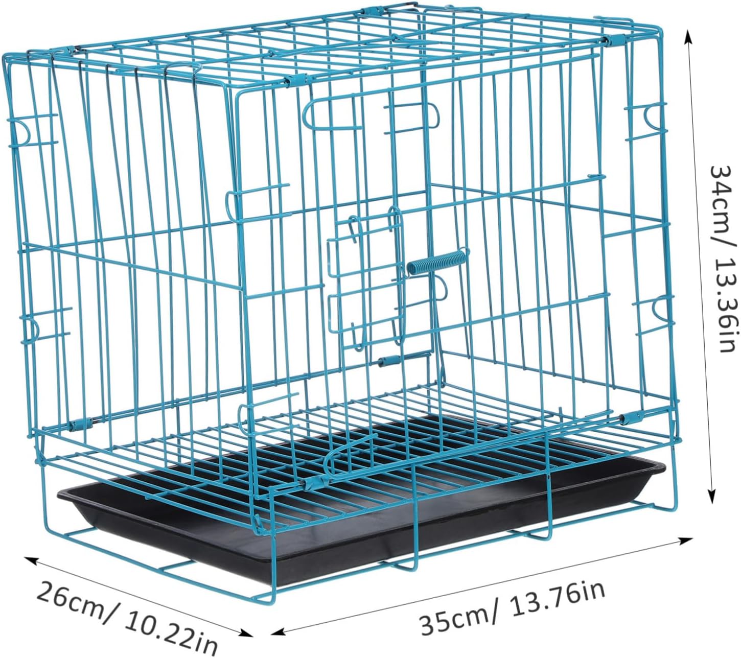 Folding Dog Cage Steel Pet Crate Indoor Rabbit Collapsible Crate for Small Medium Dogs