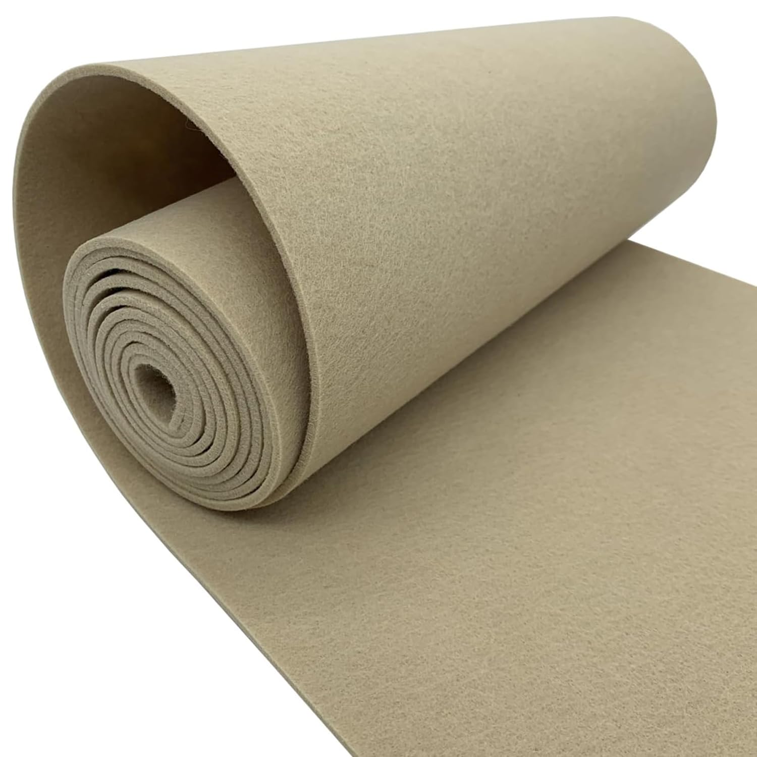aufodara Felt Fabric 11.8 x 98.4 inch Craft Felt Fabric Roll, Felt 3mm Thick for Felt Table Mats DIY Arts & Crafts Patchwork Sewing Decorations (Beige)
