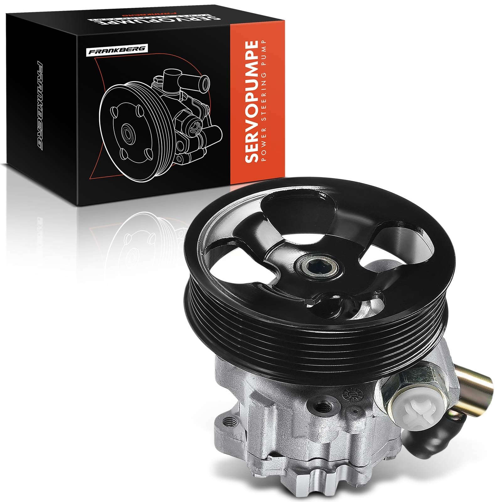 Frankberg Power Steering Pump Steering System Hydraulic Pump Compatible with CLK C209 A209 CLK320 3.0L 2005-2010 R-Class W251 V251 3.0L R280 R300 R320 R350 2006-2018 Diesel Replace# 2E0422155A