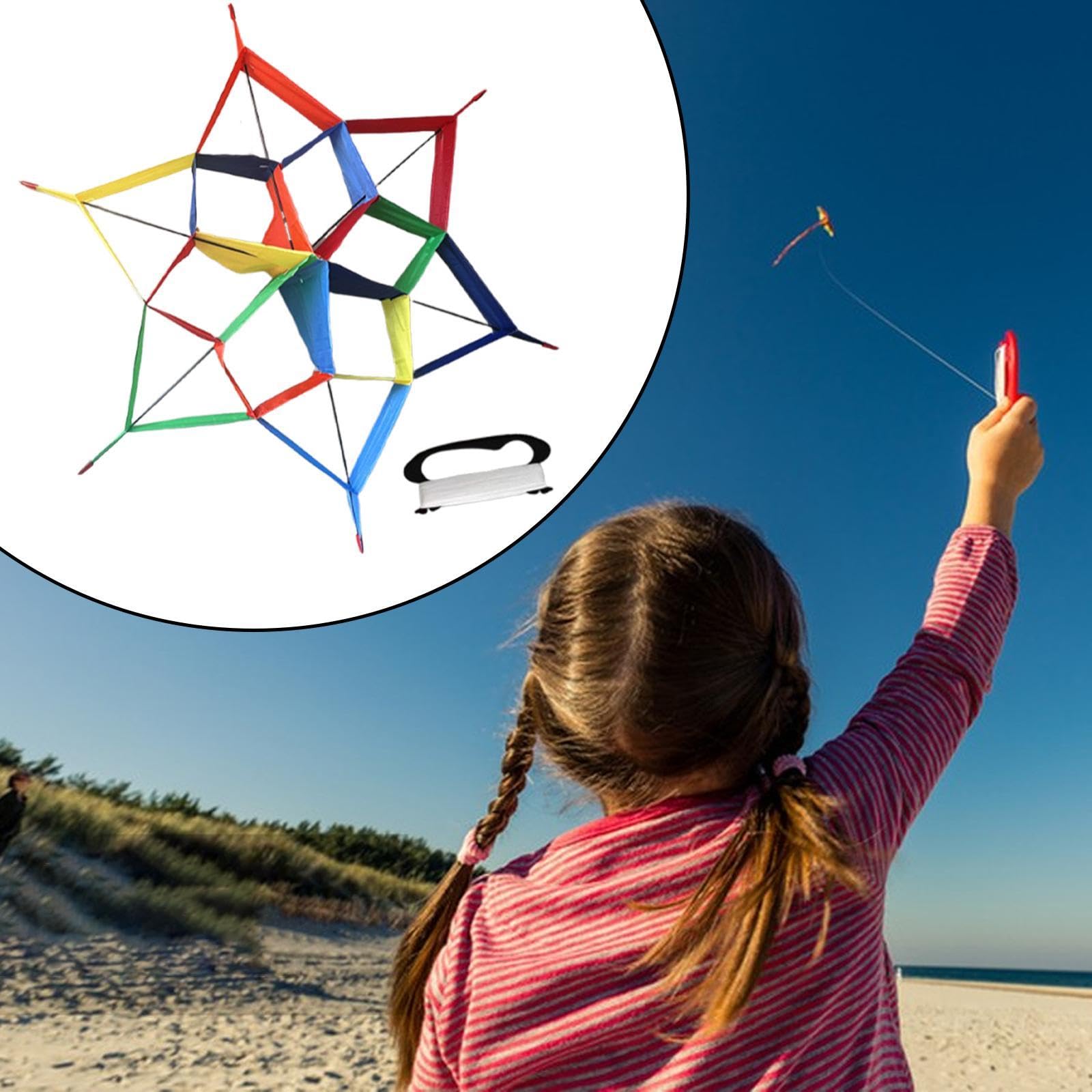 predolo Juego de Cometas Hexagonales para Actividades Al Aire Libre en El Jardín, para Niños Y Adultos.