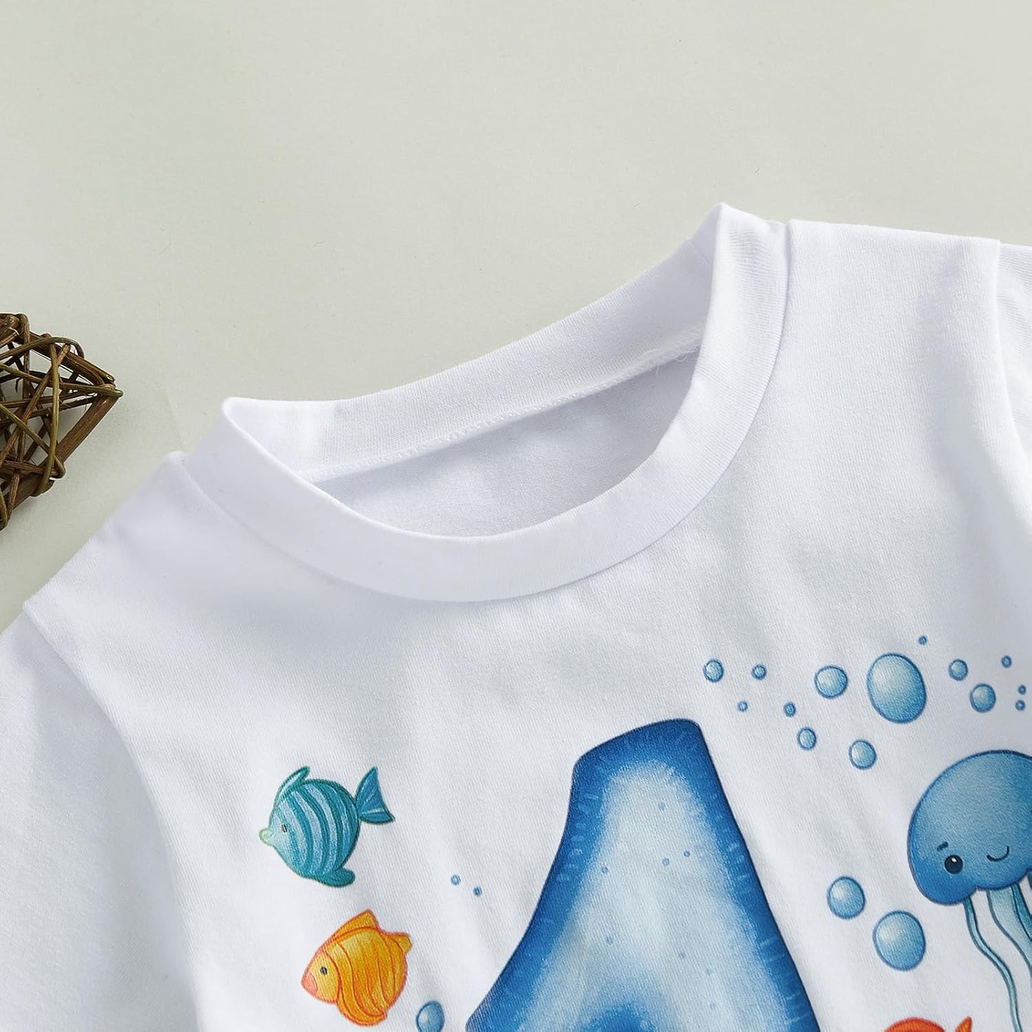 WZTYYDS Baby Boy First Birthday Outfit Number Animal Print Short Sleeve Tops & Shorts Sets 1st Birthday Outfit Summer Clothes - Image 4