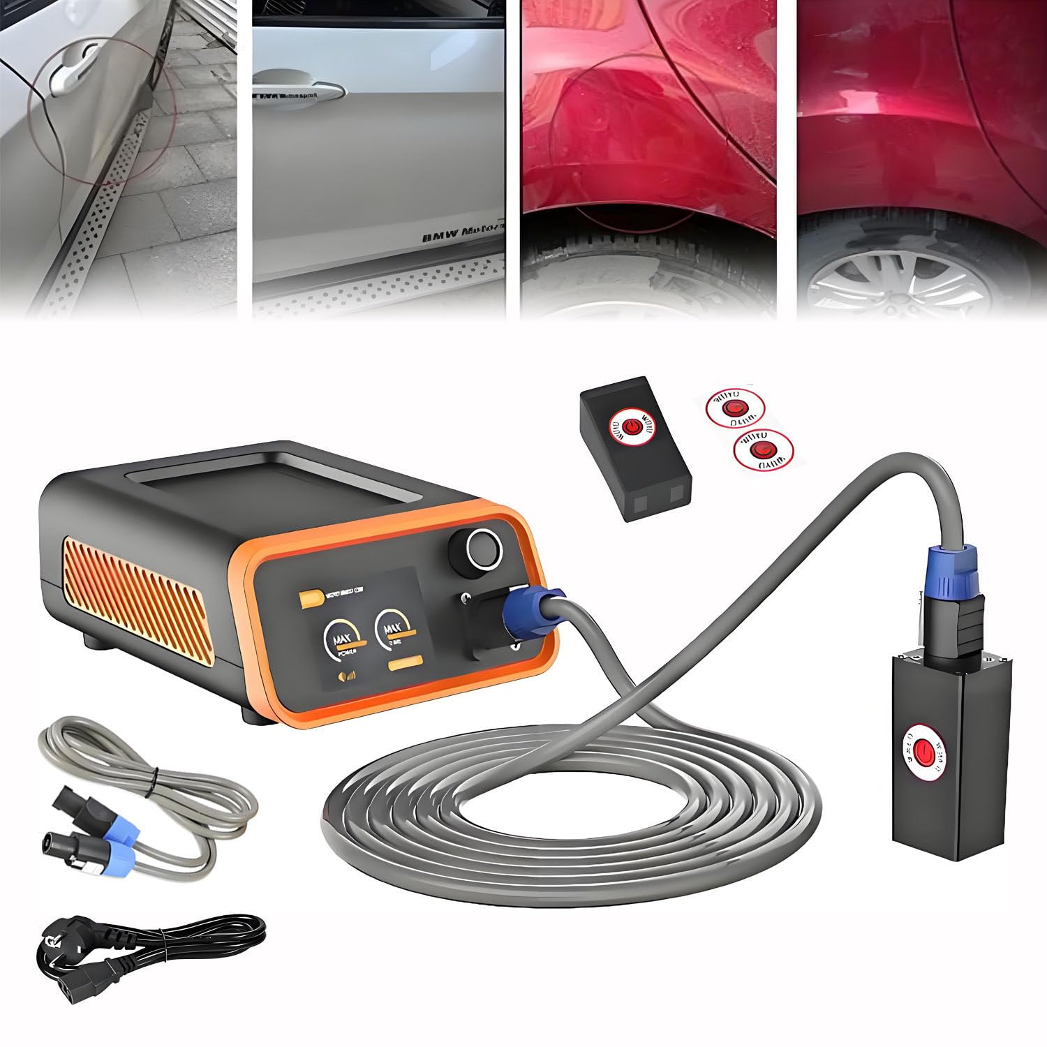 Generico Kit di Riparazione ammaccature, Strumento per la rimozione di ammaccature Senza verniciatura, estrattore per lamiere Metalliche, Strumento per la Riparazione della carrozzeria del Veicolo.