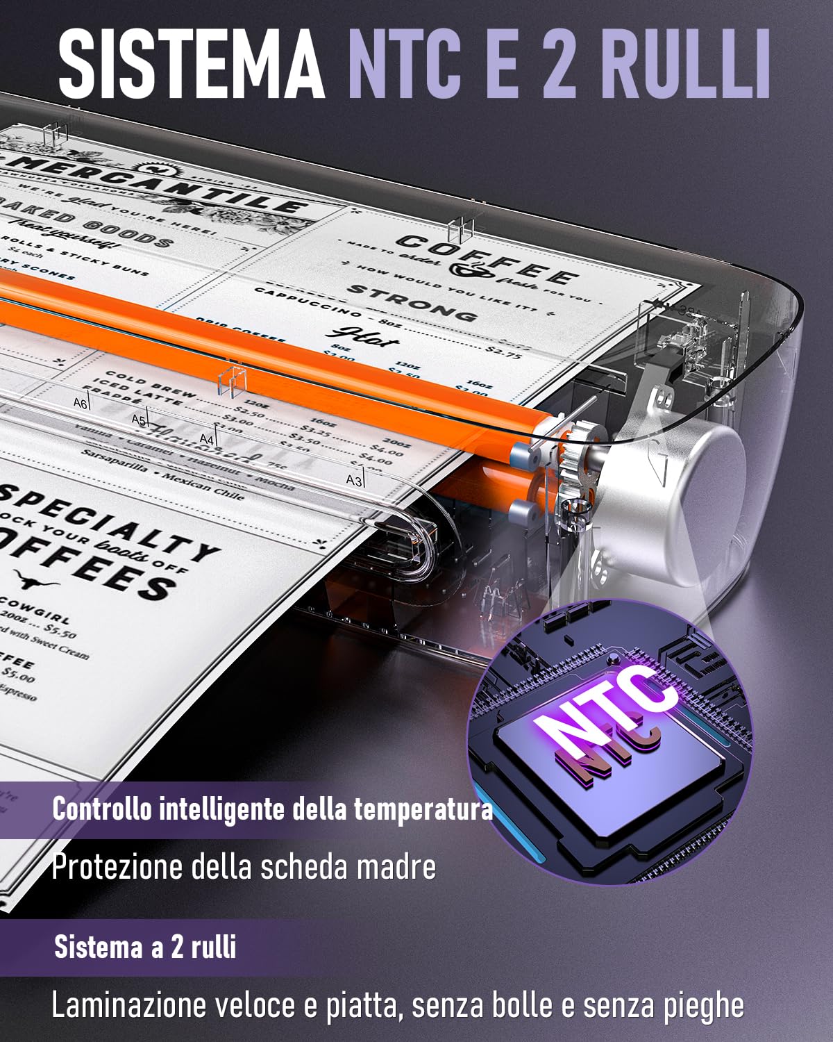 Plastificatrice A3 con 30 Foglio di Laminazione, Caldo e Freddo Plastificatore per A3 A4 A5 A6, 9 in 1 Macchina Plastificatrice con Taglierina e Arrotondatore per Scuola, Ufficio, Casa