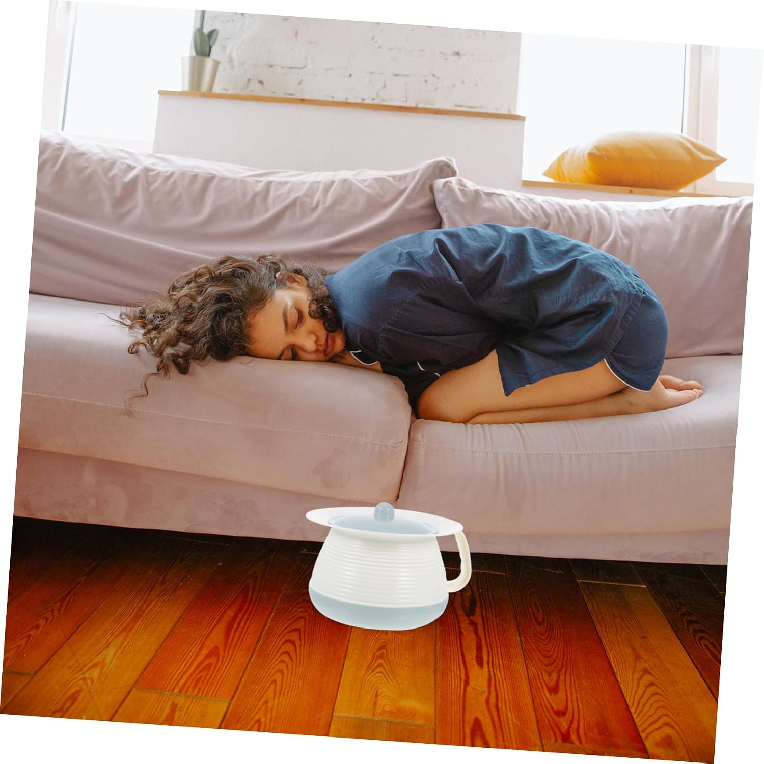 1 Set Spittoon Urinal with Lid Women Urinal Men Pee Bottle Car Emergency Toilet Women Urine Bowl Urinals Portable Potty for Toddler Hospital Chamber Pot Urine Tank Women's Boy Pp