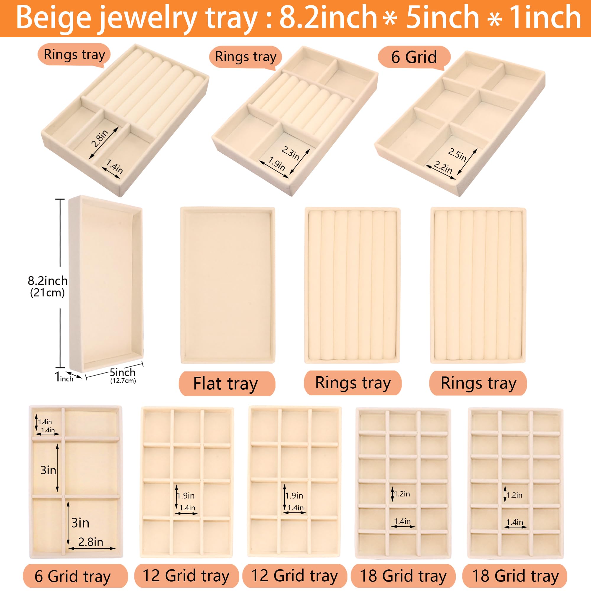 Plateau à bijoux en velours