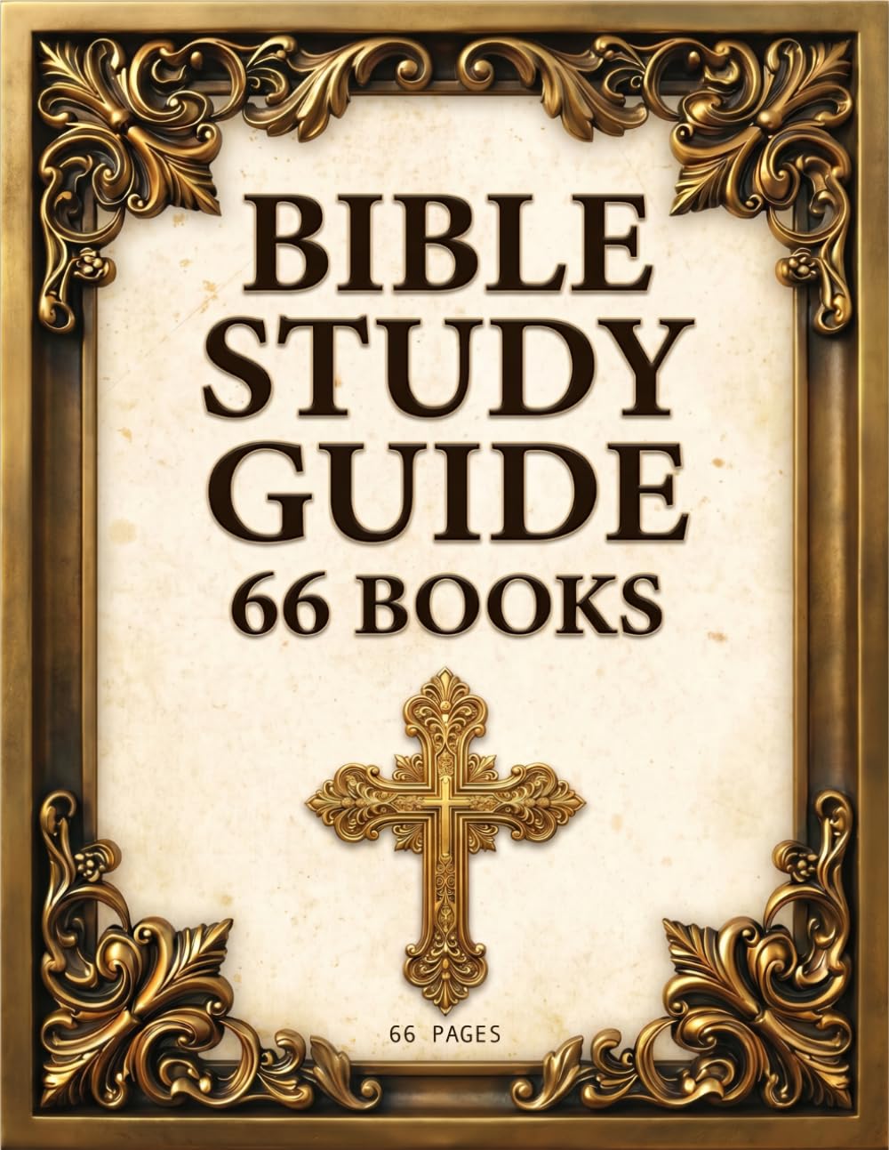 Bible Study Guide 66 Pages: A Personal Companion Through Every Book of Scripture from Genesis to Revelation with Key Themes, KJV Verses, Chapter Summaries, and Reflection Questions for Beginners