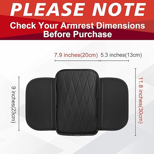 Miniatura 44 de Muslogy Funda de consola central compatible con Honda Pilot 2023 2024 2025, 2024 2025 2026 Ridgeline/Passport Accesorios para apoyabrazos, tapa