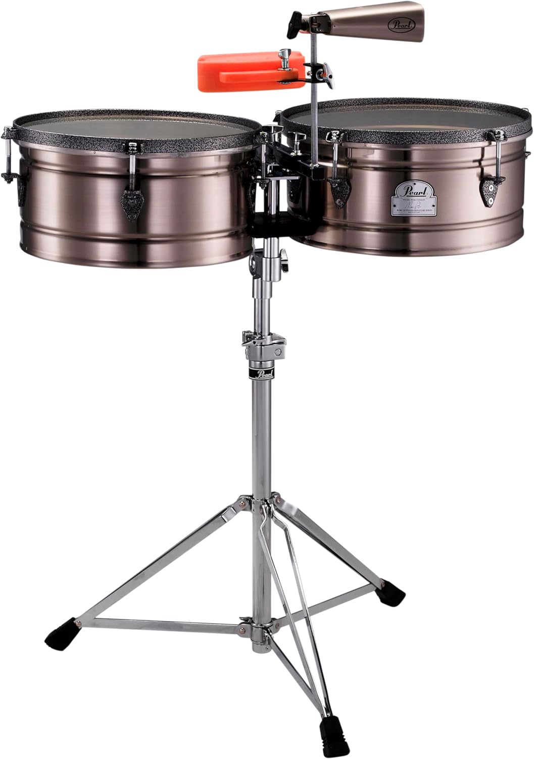 Marc Quinones signature timbales featuring 14" x 7"& 15" x 7" Steel shells (Cowbell Not Included)