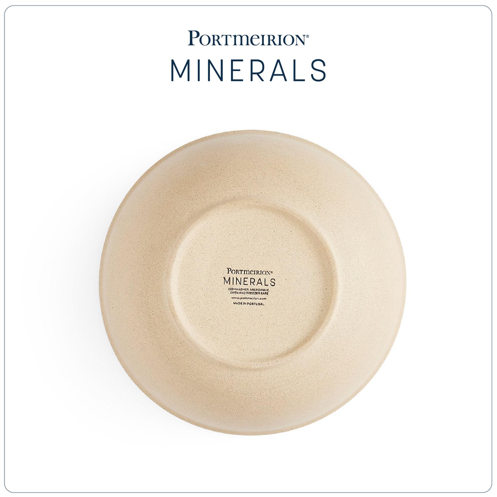 Portmeirion x Minerals 4-teiliges Jade-Schüssel-Set (17 cm, 482 ml) – blaue Schale aus Steinzeug mit reaktiver Glasur für Suppe, Nudeln und den täglichen Gebrauch