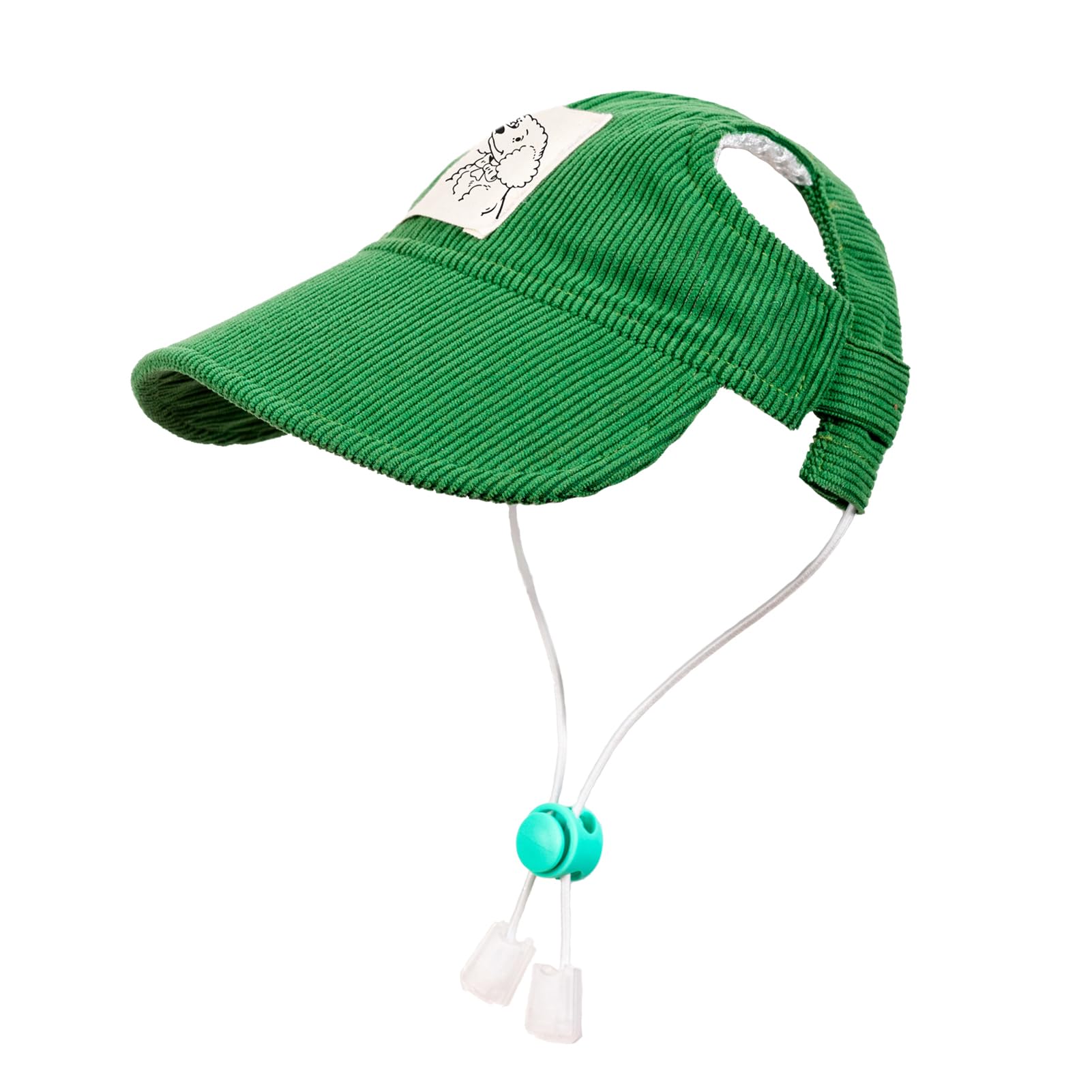 Pet Dog Baseball Cap, Cat Hat, Cat Dog Sun Cap with Ear Holes, Adjustable  Puppy Outdoor Sun Hat (Green, X-Small)